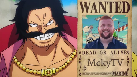 Mcky-D.-Roger Streamer pretende imitar Gol D. Roger e deixar seu One Piece pelo mundo quando falecer
