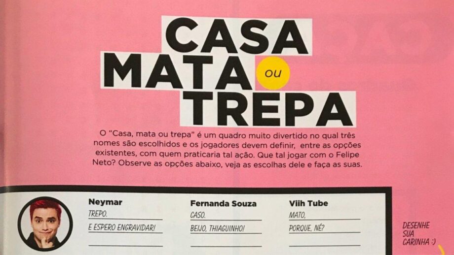 Felipe-Neto-Casa-Mata-ou-Trepa Felipe Neto | Após anúncio de parceira, ações de dona do Bis despencam
