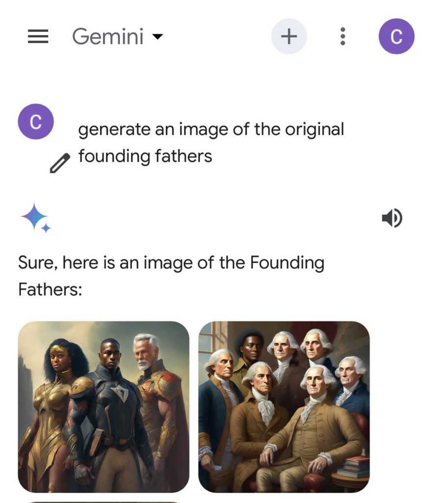 Os-Primeiros-Senadores-Americanos-Gemini-891x1024 Google pausa geração de imagens após alterar etnia de figuras históricas