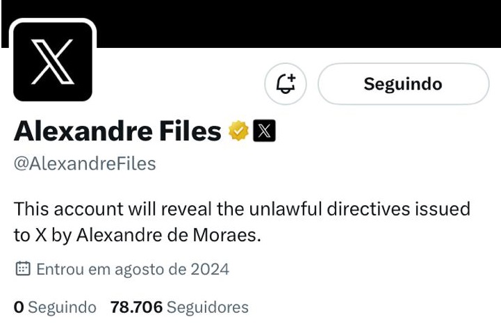 Imagem-do-WhatsApp-de-2024-08-31-as-20.20.37_a01223ee X cria perfil Alexandre Files visando denunciar "decisões ilegias"